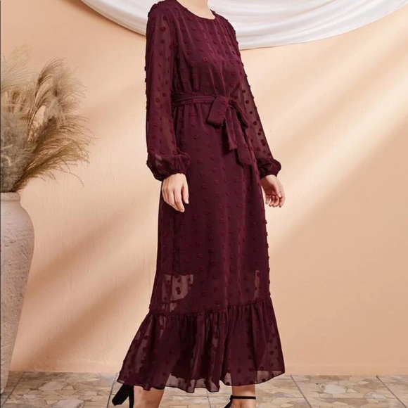 Swiss dot maxi dress - Picture 3 of 5